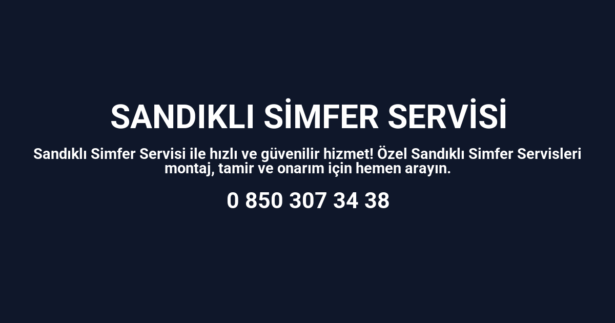 Sandıklı Simfer Servisi